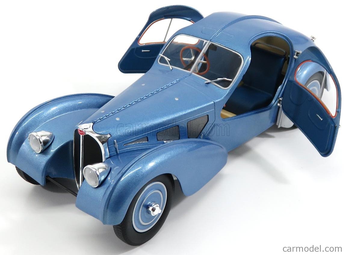 SOLIDO 1802102 Scale 1/18 | BUGATTI TYPE 57SC ATLANTIC 1938 LIGHT BLUE