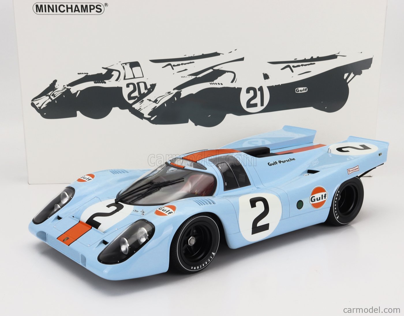 Miniature Minichamps Porsche 917K Gulf, Vainqueur Daytona 1970, 1/43, état Correct