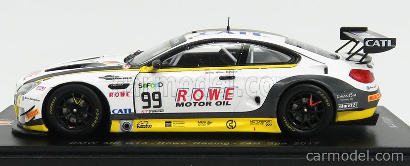 SPARK-MODEL SB178 Scale 1/43 | BMW M6 GT3 TEAM ROWE RACING N 99 24h SPA ...