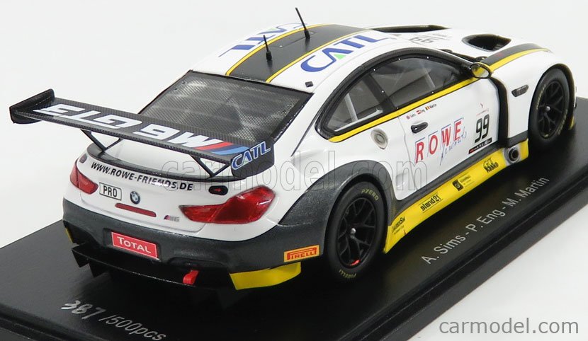 SPARK-MODEL SB175 Scale 1/43 | BMW 6-SERIES M6 GT3 TEAM ROWE RACING N ...