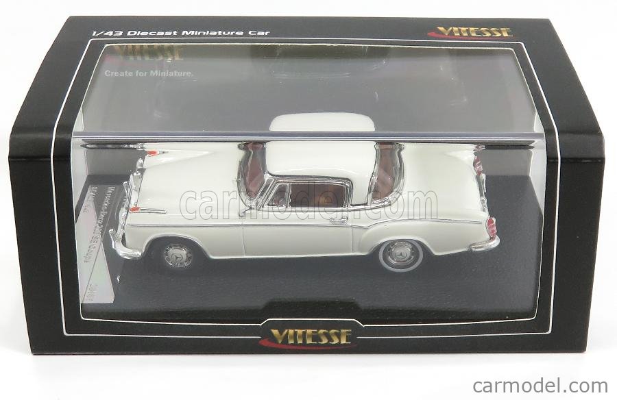 1958 MERCEDES BENZ 220 SE COUPE IVORY 1/43 DIECAST MODEL CAR BY VITESSE 28665 
