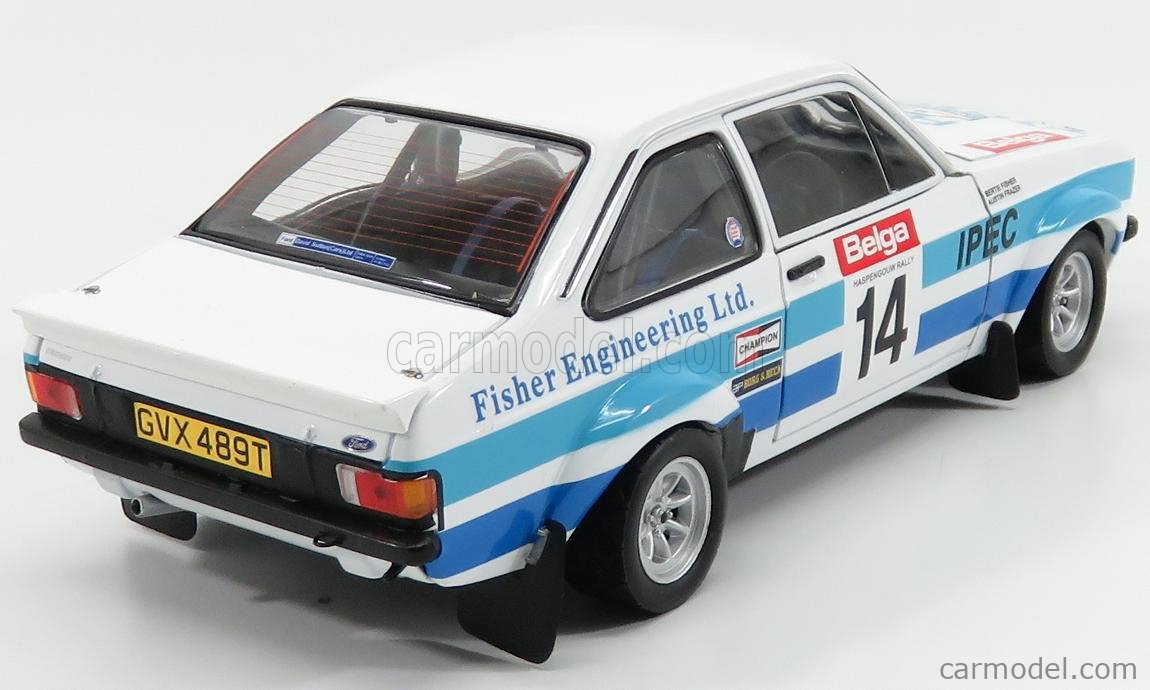 Sunstar 1/18 - Ford Escort RS1800 - 4TH Lotto Haspengouw Rally 1981 Belga - Diecast