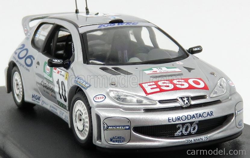 Rallye Portugal 2000-1:43 Troféu Trofeu Peugeot 206 WRC F.Delecour 