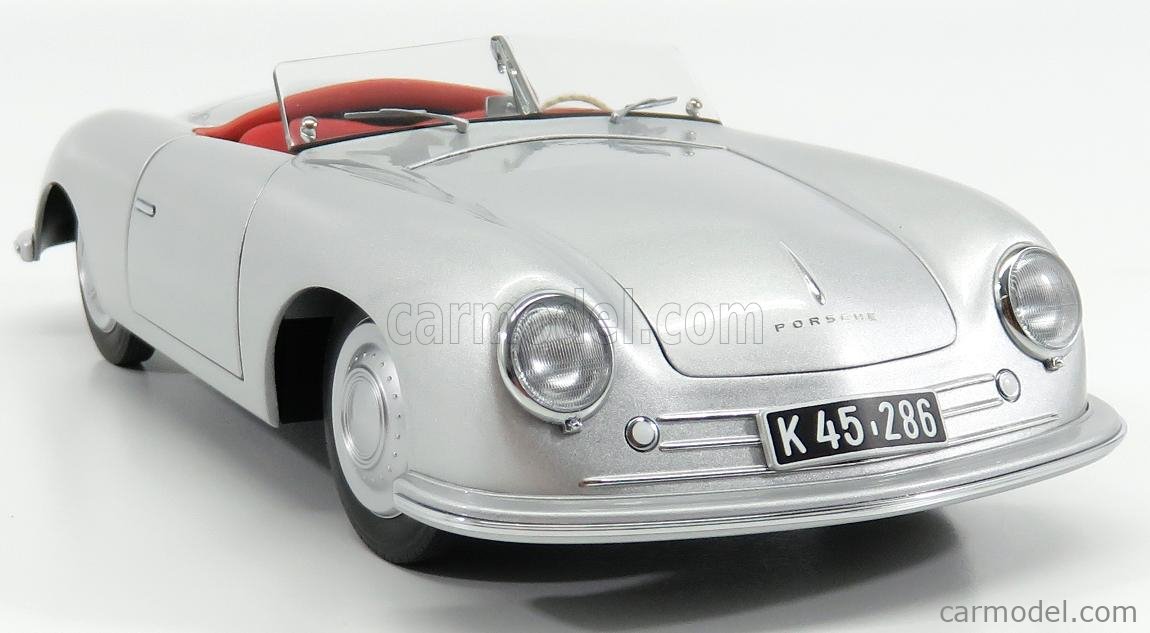 AUTOart 1/18 – Porsche 356 N°1 1948 – Argent – Modèle Neuf