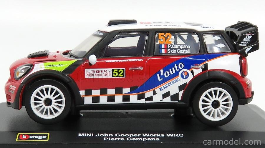 BURAGO 18-41043 Scale 1/32 | MINI JOHN COOPER WORKS WRC N 52 RALLY
