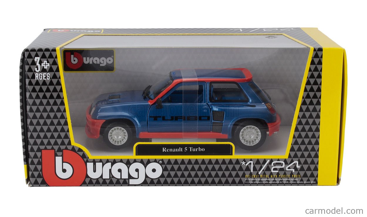 Bburago 1:24 - Modelauto - Bburago 1-24è Renault 4 Safari Bleue - In