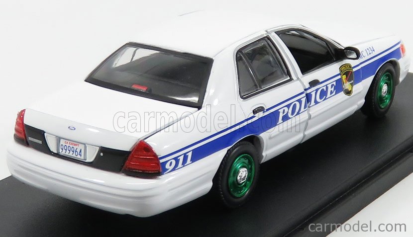 Ford Crown Victoria Police Intercepteur NYPD 2003 Blanc Voiture Miniature 1:43 