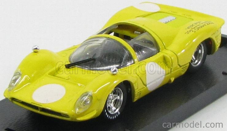 Miniature Ferrari 330 P4 Francorchamps - Brumm Special 1/43 - Jaune