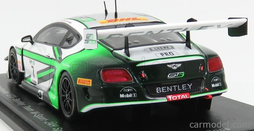 BENTLEY - CONTINENTAL GT3 TEAM M-SPORT N 7 24h SPA 2017 G.SMITH - O.JARVIS  - S.KANE