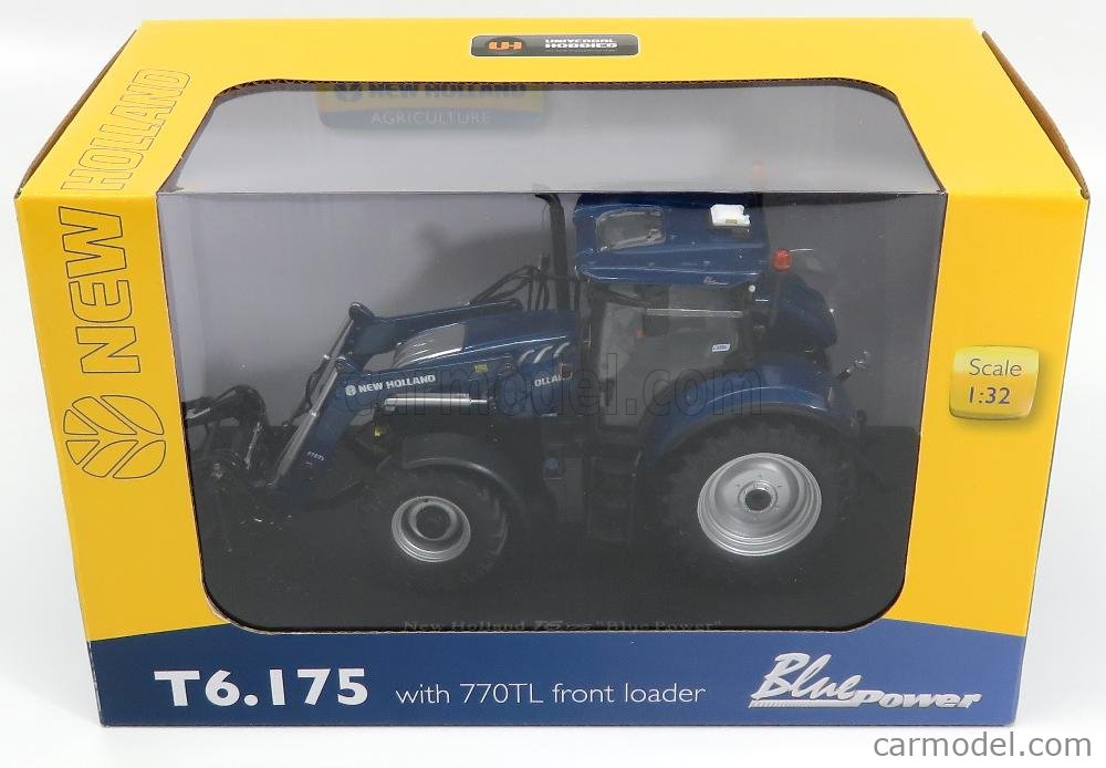 Universal Hobbies New Holland T6.175 Blue Power Loader Scale 1:32 UH5320 