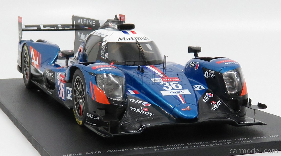 ALPINE - A470 GIBSON TEAM SIGNATECH-ALPINE MATMUT N 36 WINNER LMP2 CLASS  24h LE MANS 2018 N.LAPIERRE - A.NEGRAO - P.THIRIET