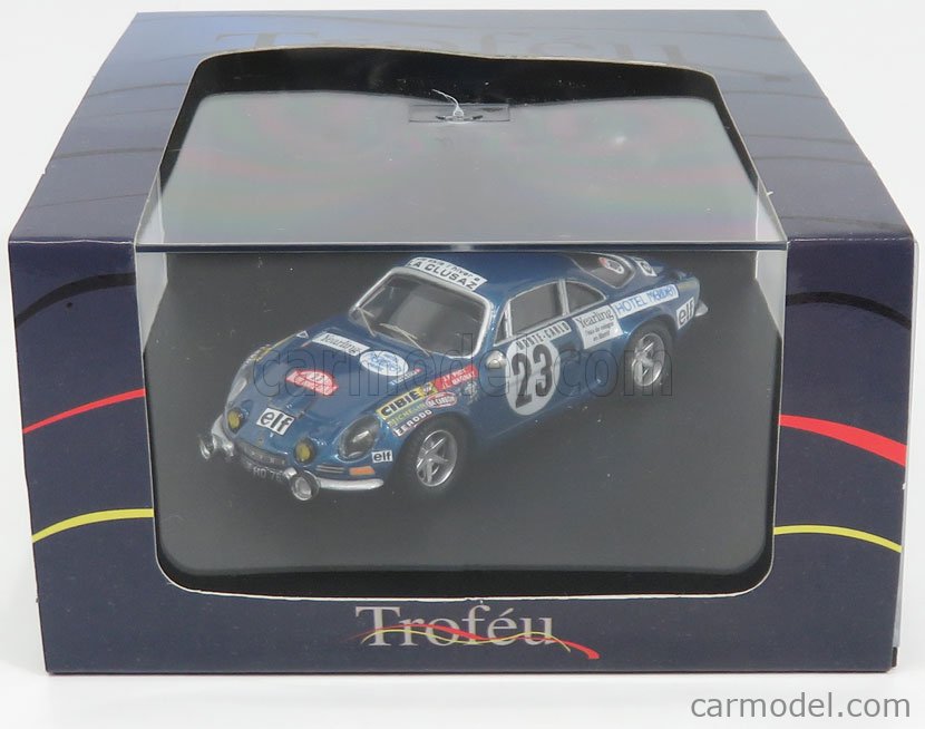 1:43 TROFEU Renault A110 Alpine #62 Rally Montecarlo 1973 Sabine Terry TRRFR67