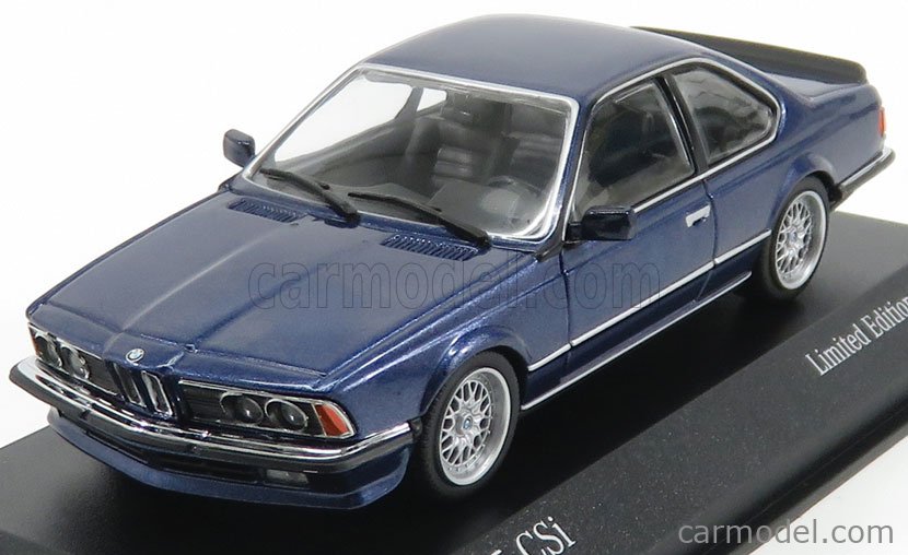 MINICHAMPS 943025123 Scale 1/43 | BMW 6-SERIES 635 CSi 1982 BLUE MET