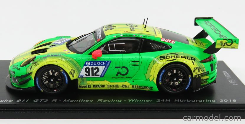 SPARK-MODEL SG400 Masstab: 1/43 | PORSCHE 911 991 GT3 R TEAM MANTHEY ...