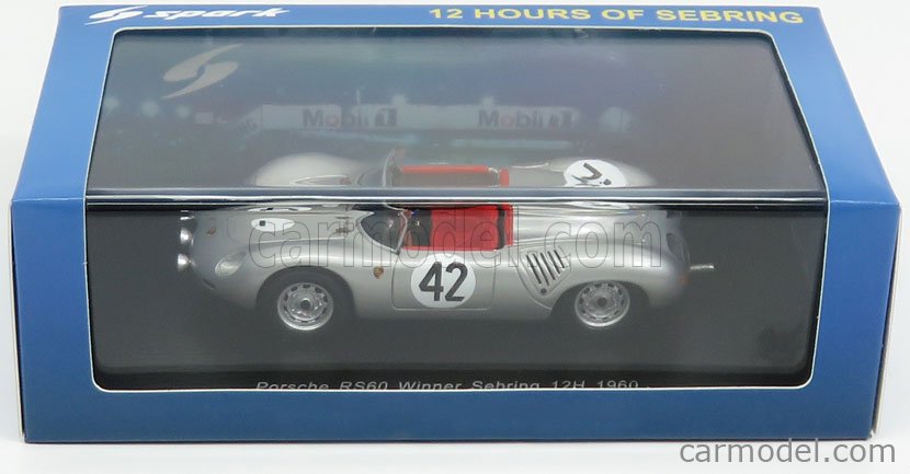 SPARK-MODEL 43SE60 Scale 1/43 | PORSCHE 718 RS60 N 42 WINNER 12h ...