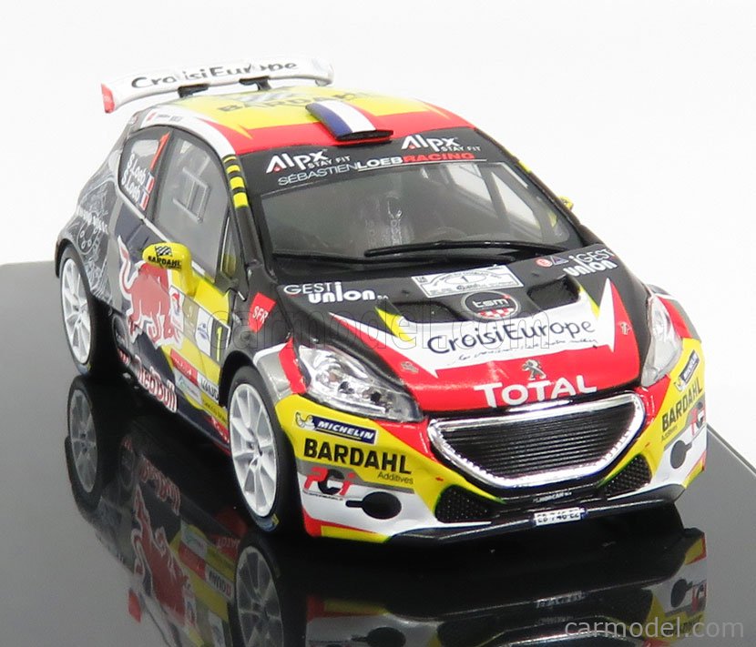 IXO-MODELS RAM659 Scale 1/43 | PEUGEOT 208 T16 RS RED BULL N 1 RALLY DE ...