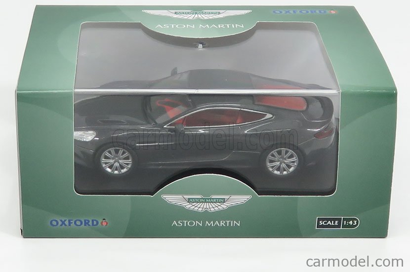 OXFORDMODELS OX43AMV003 Scale 1/43 ASTON MARTIN VANQUISH COUPE RHD 2013 QUANTUM SILVER MET