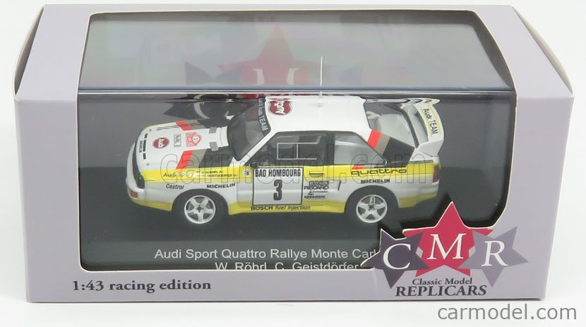 RMIT5 1/43 IXO Rallye Monte Carlo AUDI Sport QUATTRO rallye 1985 Röhrl 