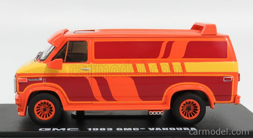 Modèle Réduit 1:43 Greenlight GMC Vandura 1983 Orange | Fourgon A-Team | Édition Limitée