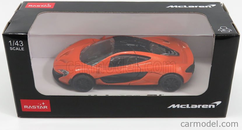 RASTAR 58700OR Scale 1/43 | McLAREN P1 2017 ORANGE BLACK