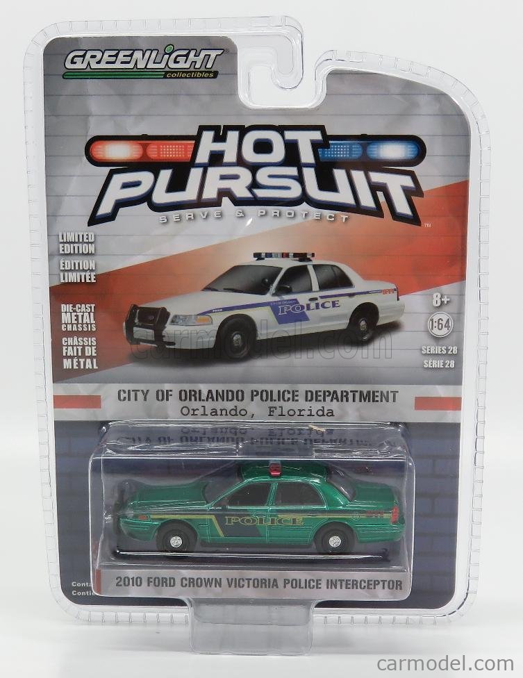 Greenlight 1:64 Orlando City Florida Police Ford Crown Victoria Loose