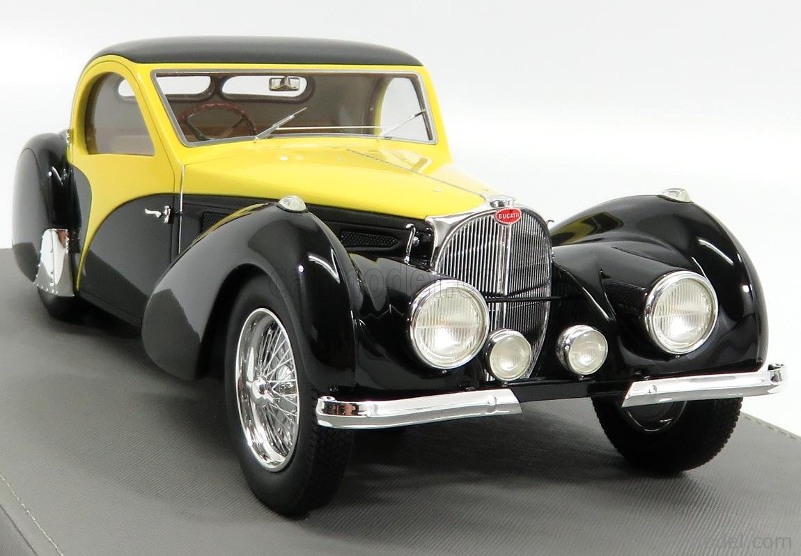 Miniature Matrix 1/18 - Bugatti T57SC Atalante 1937 - Verte - Résine - Prévente