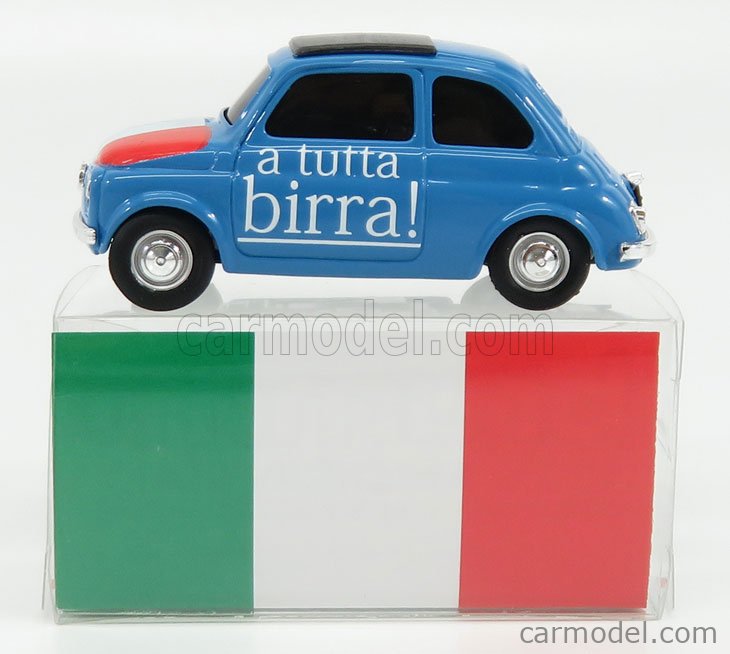 BRUMM BR063 Masstab: 1/43  FIAT 500 BRUMS ITALIA - A TUTTA BIRRA ! 2018 BLUE