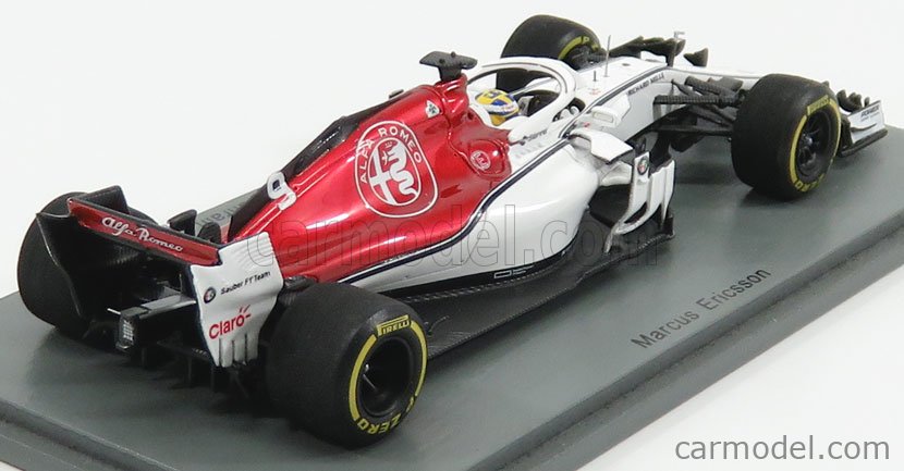 Spark S6054 Sauber C37-Ferrari 2018 Bahrain GP-No.9 1/43 #NEW 