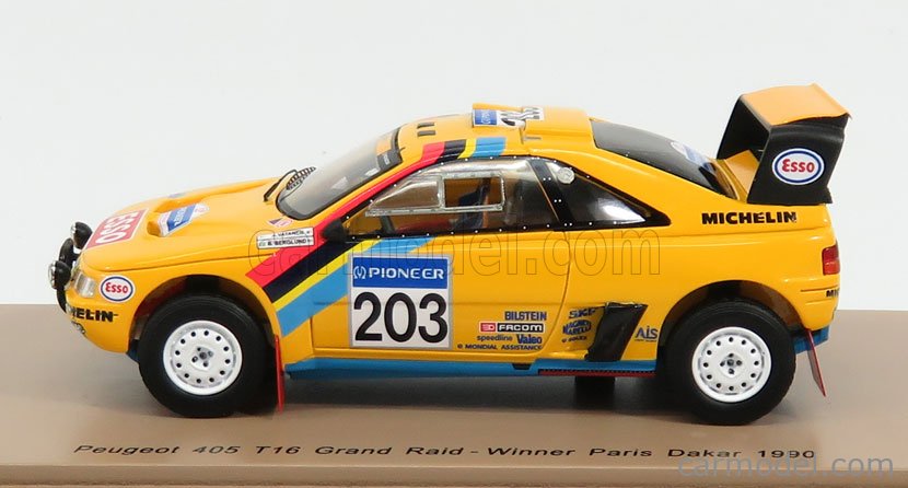 Voiture miniature Peugeot 405 T 16 203 Winner Paris Dakar 90 IXO