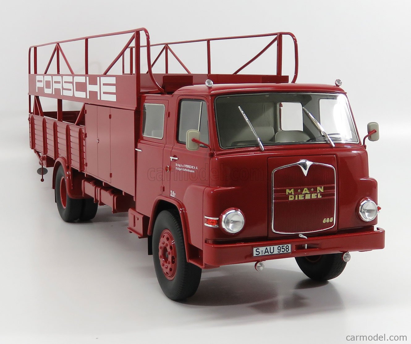 SCHUCO 450008100 Scale 1/18 | MAN 635 TRUCK PORSCHE CAR