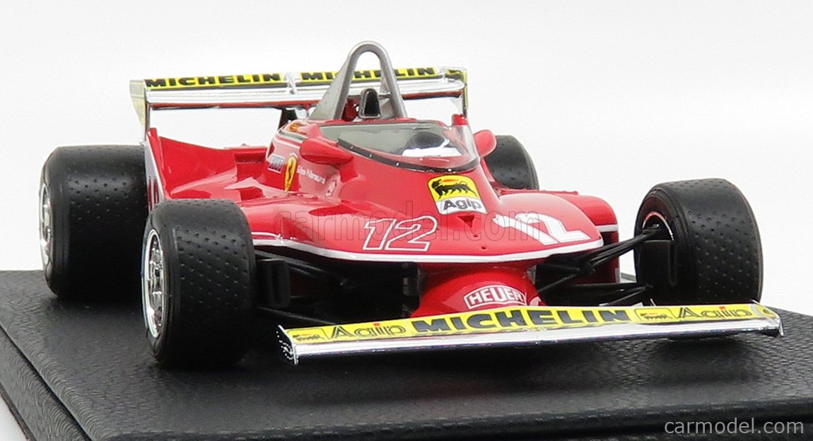 GP Replicas Ferrari 312 T4 #12 GP Montecarlo 1979 1/18 Villeneuve 