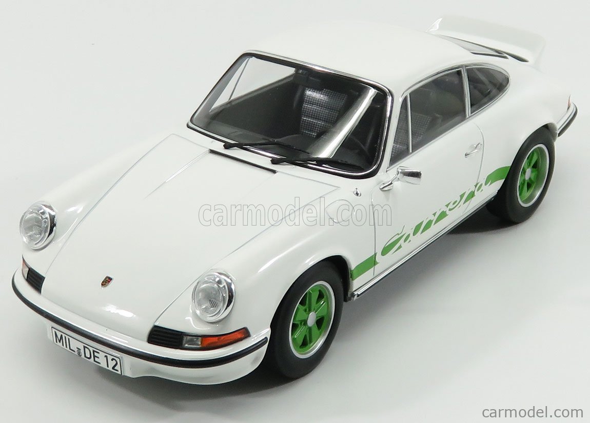 Maquette Porsche 911 RS 1973 NOREV - Échelle 1:18, Verte - Miniature Métal De Collection