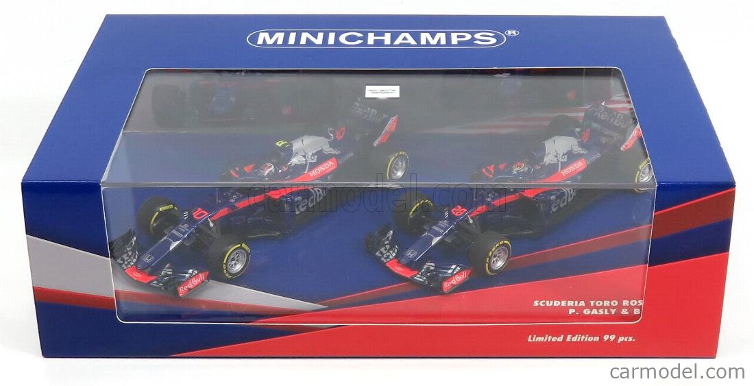 MINICHAMPS 1/43 F1 2018 トロロッソ ホンダ STR13 MINICHAMPS 447181028 Scale 1/43 | TORO ROSSO F1 SET 2X STR13