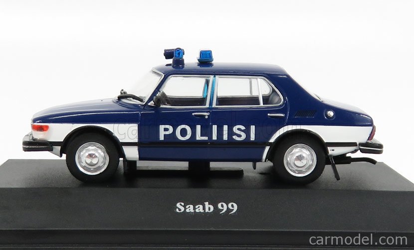Atlas Model car DieCast 1/43 Saab 99 Police Poliisi Finland 1974