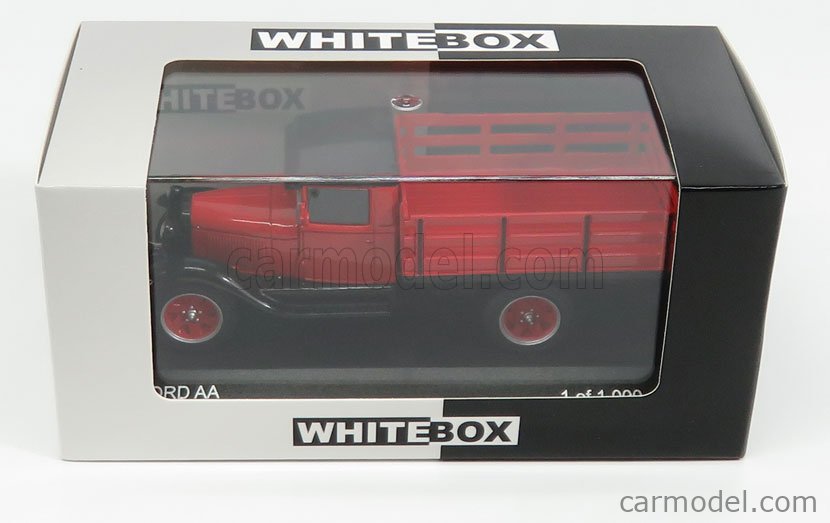Ford USA AA Platform Truck 1928 Red Black Whitebox 1:43 wb290 