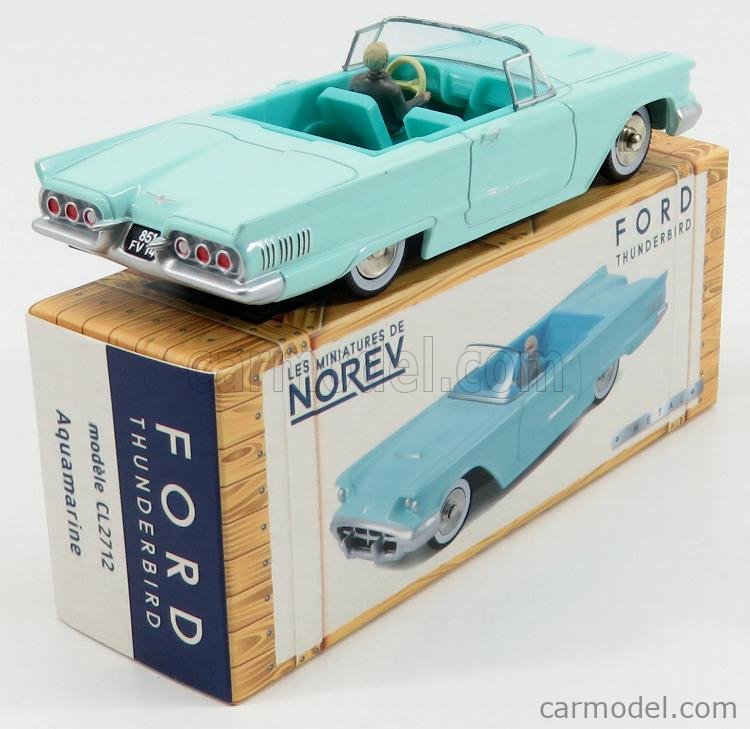 Les miniatures de NOREV CL2712 Ford Thunderbird 1960 Aquamarine 1/43 