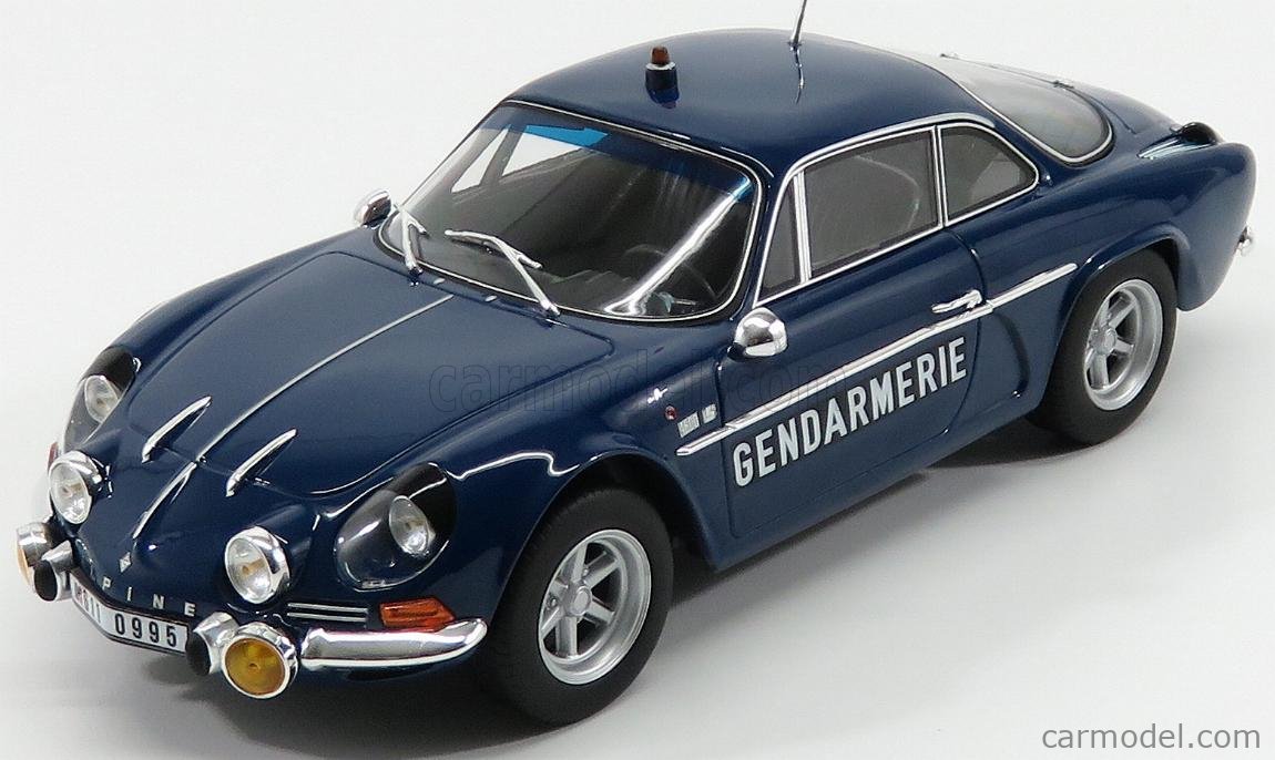 Alpine Renault A110 1600S 1971 Gendarmerie 1:18 Norev MODELLAUTO DIECAST 185301 