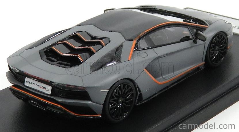 LOOKSMART LS468SE Scale 1/43 | LAMBORGHINI AVENTADOR S AD PERSONAM 2016  GRIGIO ACHESO - MATT GREY CARBON