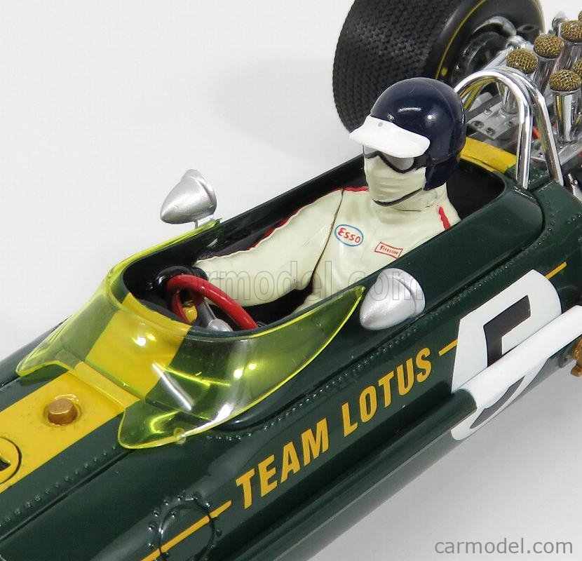 EXOTO GPC97001 Scale 1/18 | LOTUS F1 TYPE 49 N 5 WINNER DUCH GP 1967  J.CLARK GREEN YELLOW