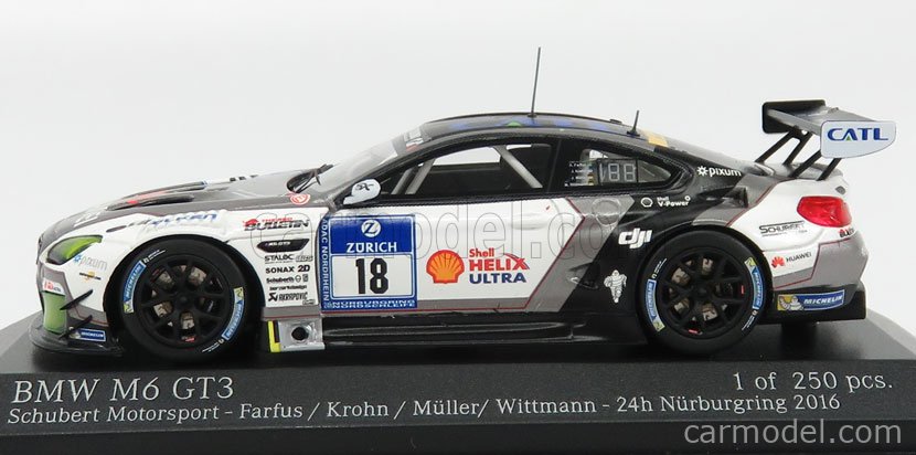 MINICHAMPS 437162618 Scale 1/43 | BMW 6-SERIES M6 GT3 TEAM SCHUBERT ...