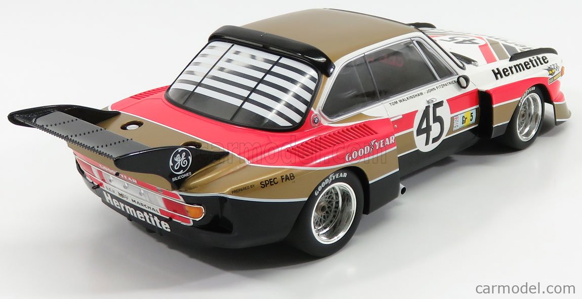 MINICHAMPS 155762645 Escala 1/18 | BMW 3.5 CSL TEAM HERMETITE