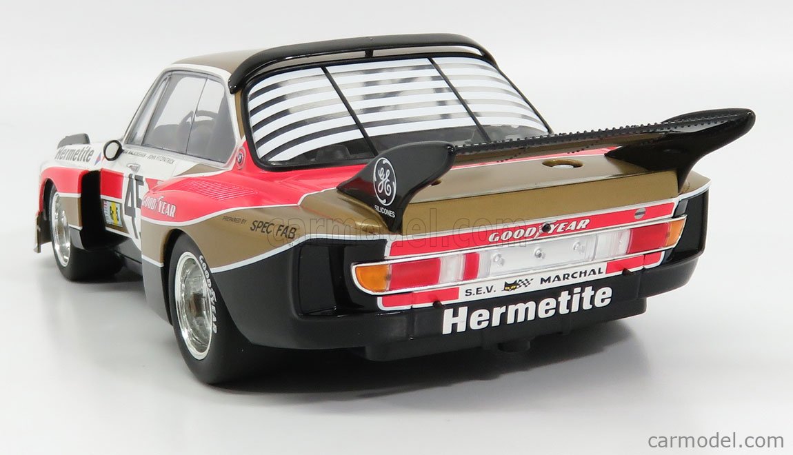 MINICHAMPS 155762645 Escala 1/18 | BMW 3.5 CSL TEAM HERMETITE