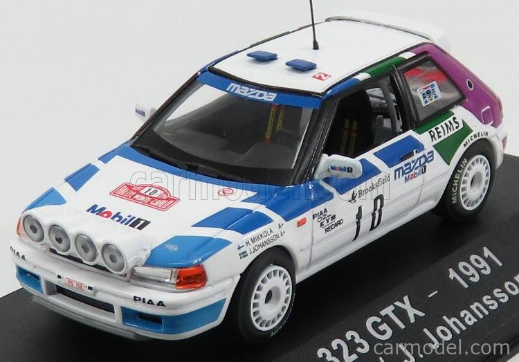 Lot Miniatures Rallye 1/43 : VW LT 40 Assistance 1990 + Mazda 323 GTX 1991 (ALTAYA/ATLAS)
