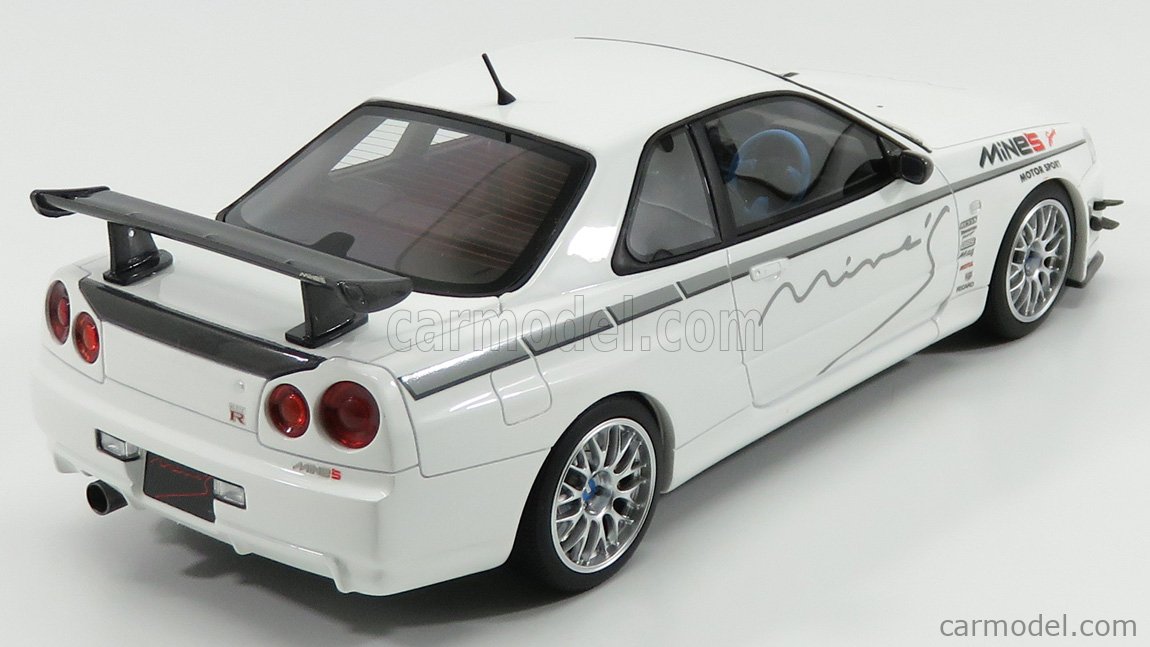 完成品 otto mobile製 R34 GT-R マインズ 1/18 ホワイト | www.vendee