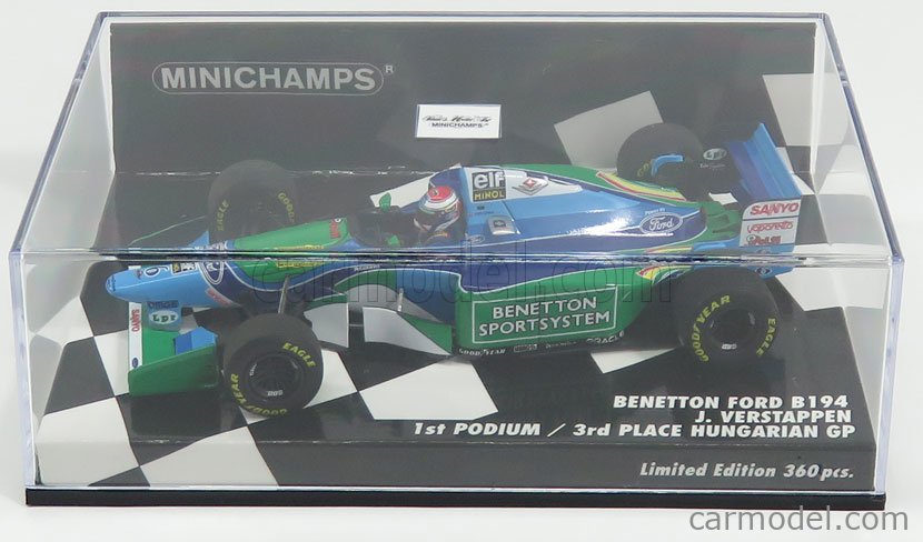 Minichamps Benetton Ford F1 Modèle Voitures Lehto verstrappen & HERBERT 1994 1:43rd 