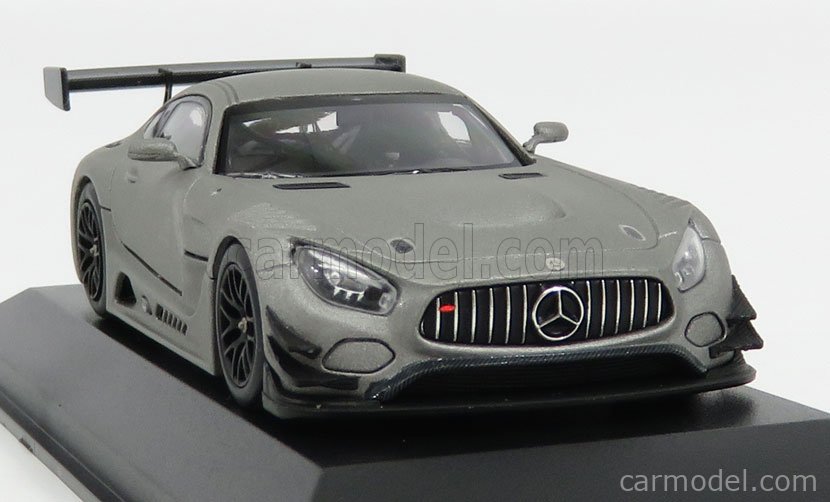 MINICHAMPS 410173202 Scale 1/43 | MERCEDES BENZ GT-S AMG GT3 PLAIN BODY  VERSION 2017 MATT GREY