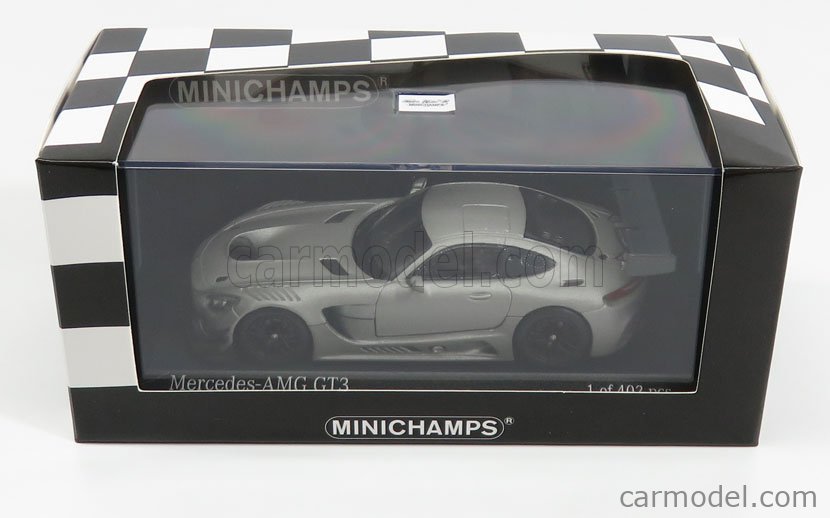 MINICHAMPS 410173202 Scale 1/43 | MERCEDES BENZ GT-S AMG GT3 PLAIN BODY  VERSION 2017 MATT GREY