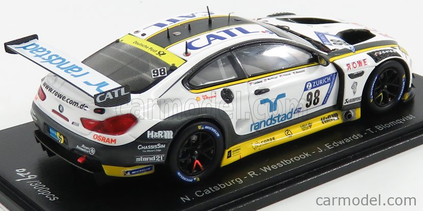 SPARK-MODEL SG420 Scale 1/43 | BMW 6-SERIES M6 GT3 TEAM ROWE RACING N ...