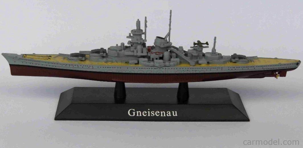 Warships De Agostini Gneisenau Battleship 1/1250 Diecast