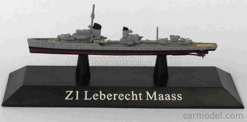 Destroyer Type Z1 1935 Warship Model 1:1250  S Leberecht Maass Battleship 